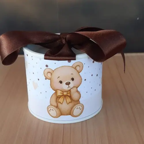 Tubolata Ursinho 6x5cm Lembrancinha | 10 Unidades