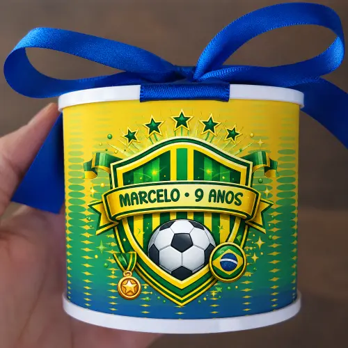 Tubolata Copa do Mundo Br | 6x5cm Lembrancinha | 10 Unidades