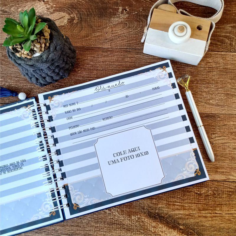 Kit Livro do Bebê, Caderneta de Vacina e Caixa Personalizada