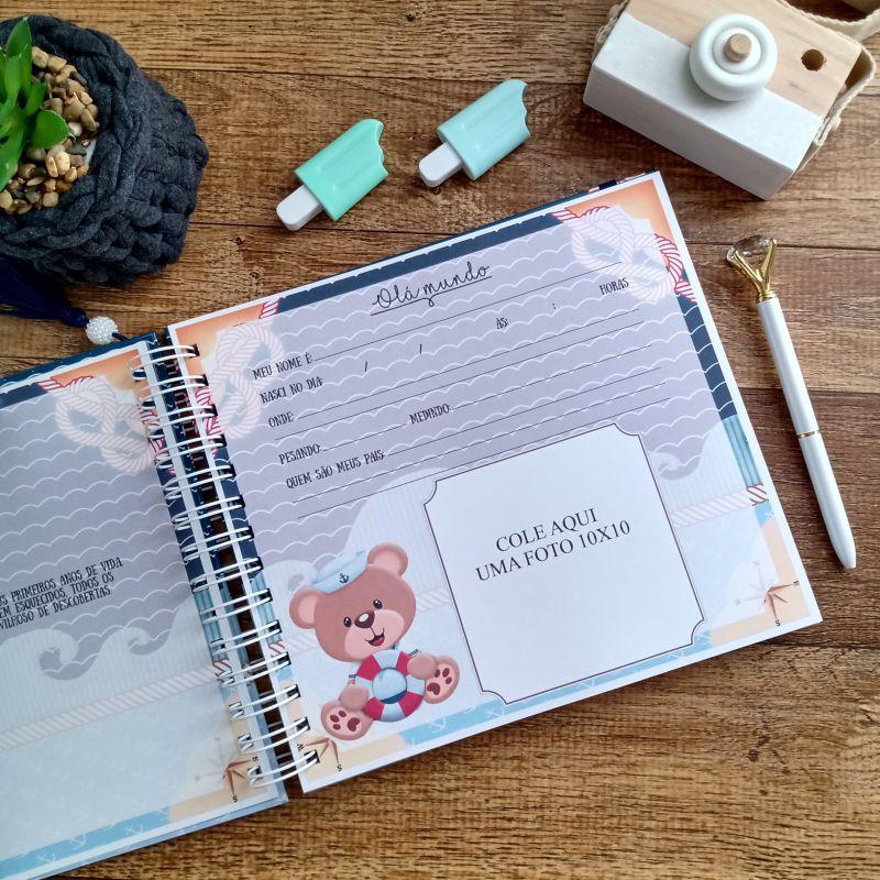 Kit Livro do Bebê, Caderneta de Vacina e Caixa Personalizada