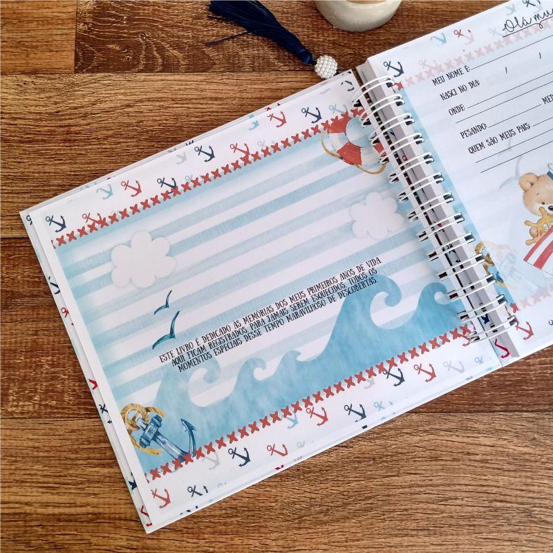 Kit Livro do Bebê, Caderneta de Vacina e Caixa Personalizada