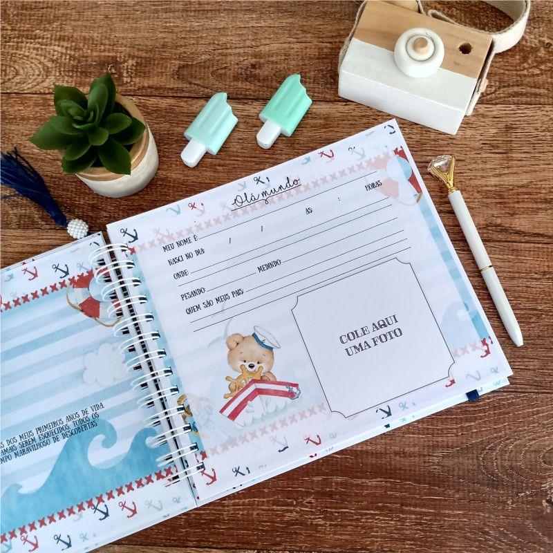Kit Livro do Bebê, Caderneta de Vacina e Caixa Personalizada