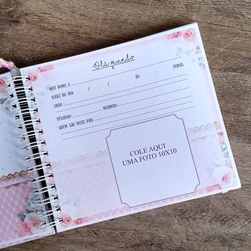 Kit Livro do Bebê, Caderneta de Vacina e Caixa Personalizada