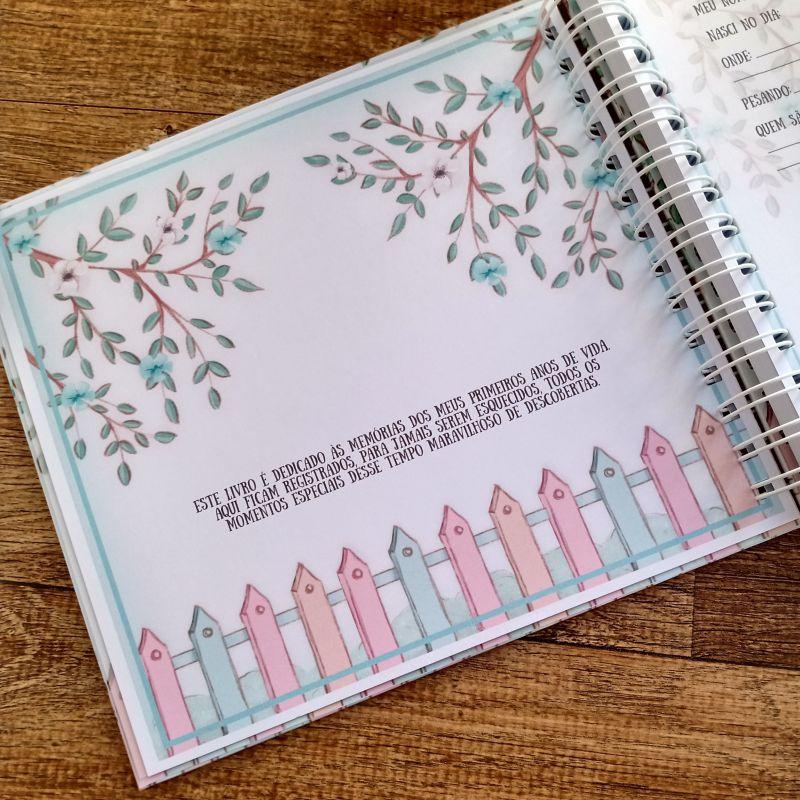 Kit Livro do Bebê, Caderneta de Vacina e Caixa Personalizada