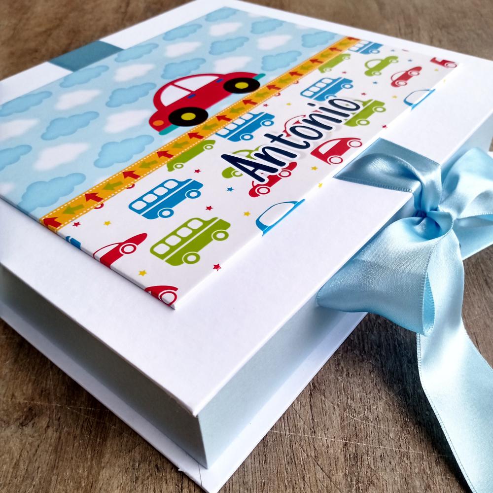 Kit Livro do Bebê, Caderneta de Vacina e Caixa Personalizada