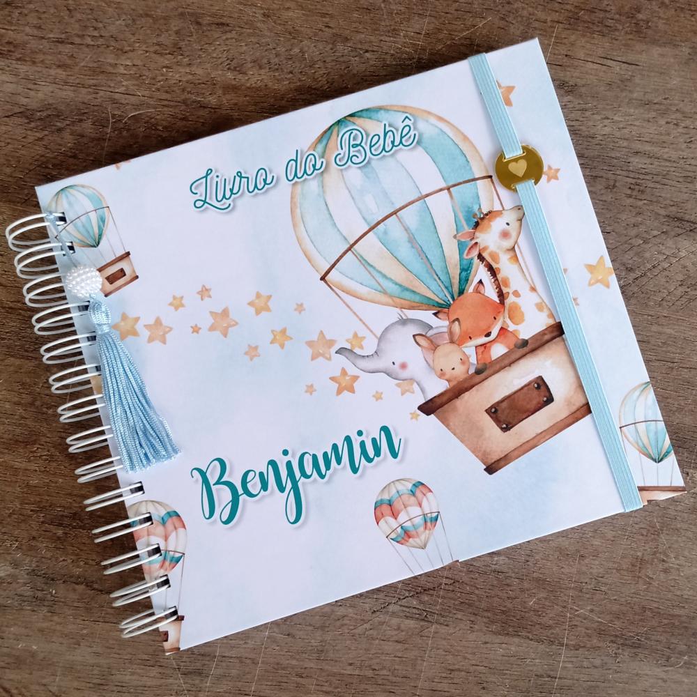 Kit Livro do Bebê, Caderneta de Vacina e Caixa Personalizada