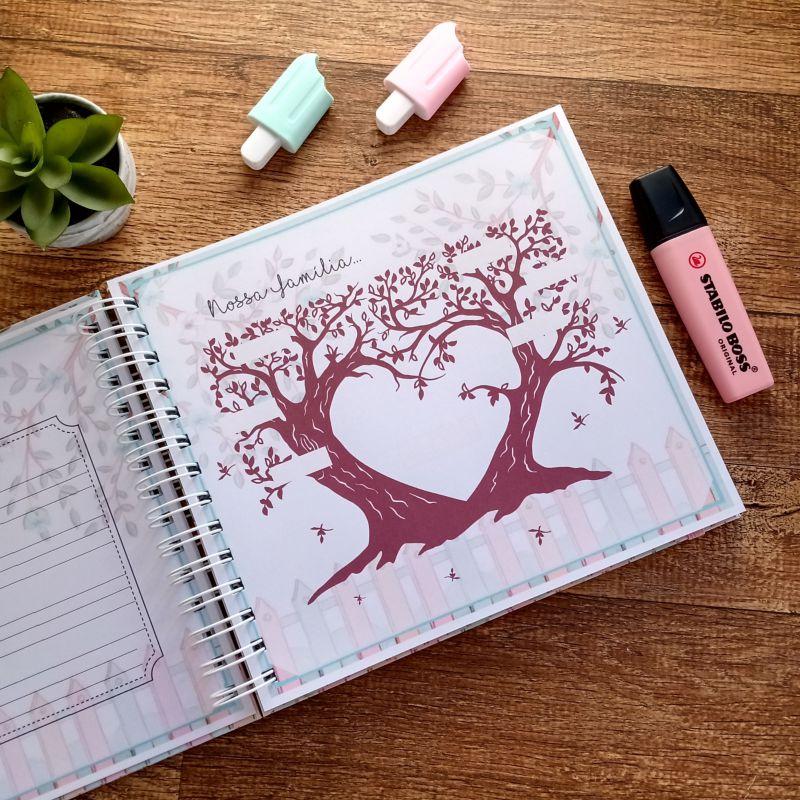 Kit Livro do Bebê e Caderneta de Vacinação e Saúde Jardim Enc