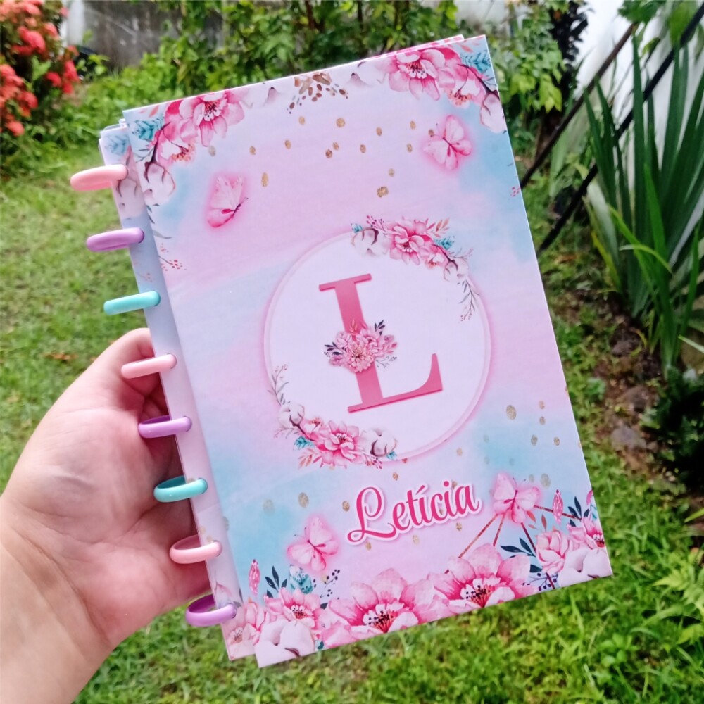 Caderno de Discos A5 Personalizado com Nome Capa Dura