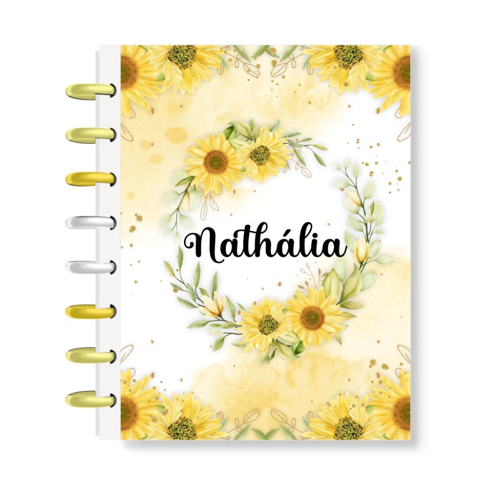 Caderno de Discos A5 Personalizado com Nome Capa Dura