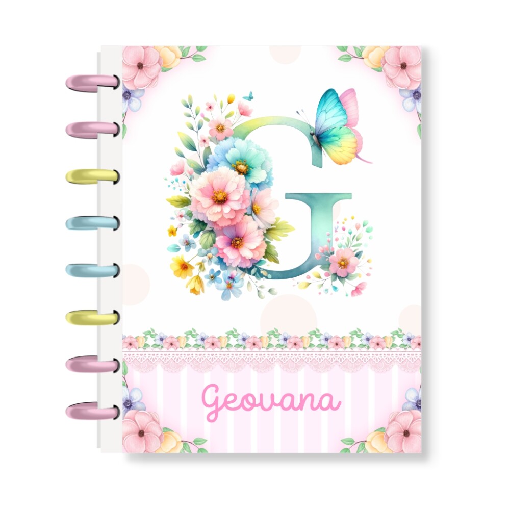 Caderno de Discos A5 Personalizado com Nome Capa Dura