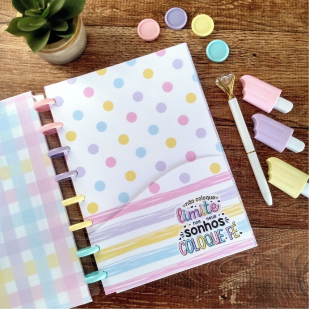 Caderno de Discos A5 Personalizado com Nome Capa Dura