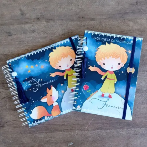 Kit Livro do Bebê Caderneta de Vacina Caixa Personalizada