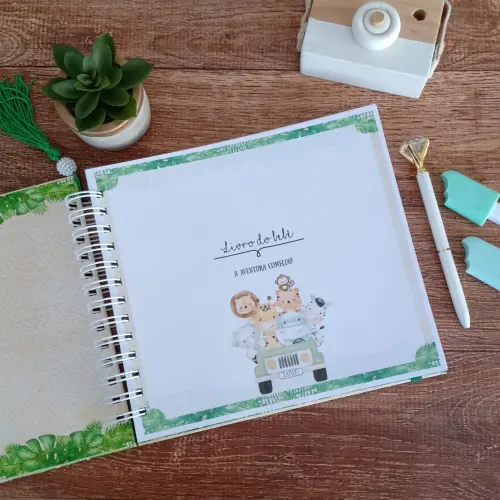 Kit Livro do Bebê, Caderneta de Vacina e Caixa Personalizada