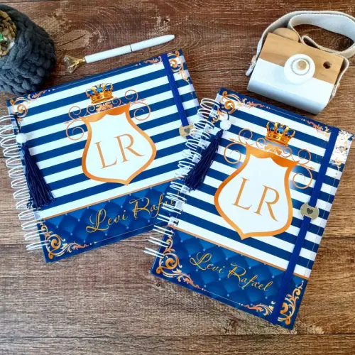 Kit Livro do Bebê, Caderneta de Vacina e Caixa Personalizada