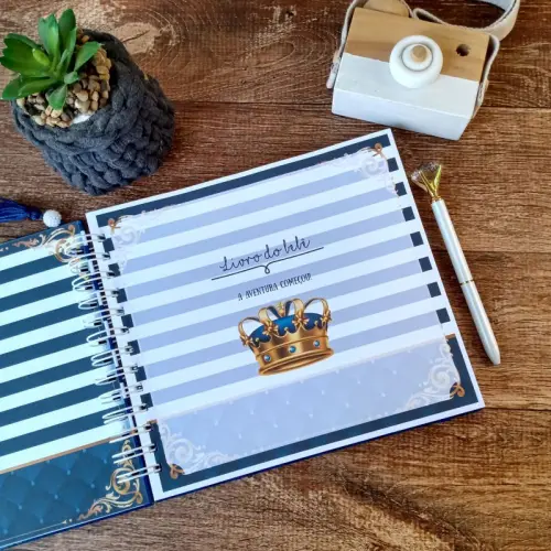 Kit Livro do Bebê, Caderneta de Vacina e Caixa Personalizada