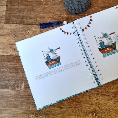 Kit Livro do Bebê, Caderneta de Vacina e Caixa Personalizada