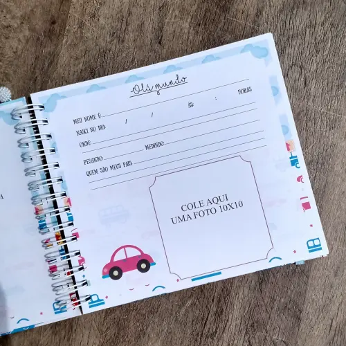 Kit Livro do Bebê e Caderneta de Vacinação Personalizado