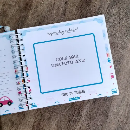 Kit Livro do Bebê e Caderneta de Vacinação Personalizado