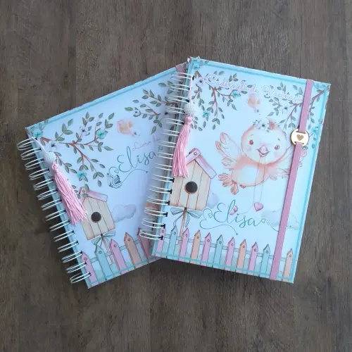 Kit Livro do Bebê e Caderneta de Vacinação e Saúde Jardim Enc