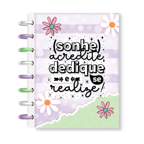 Caderno de Discos A5 Personalizado com Nome Capa Dura