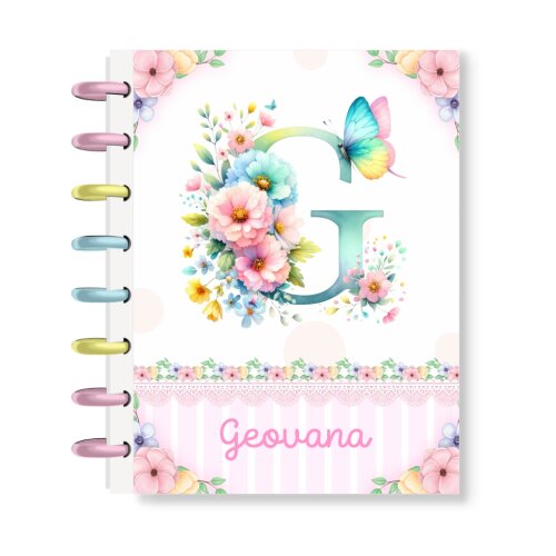 Caderno de Discos A5 Personalizado com Nome Capa Dura