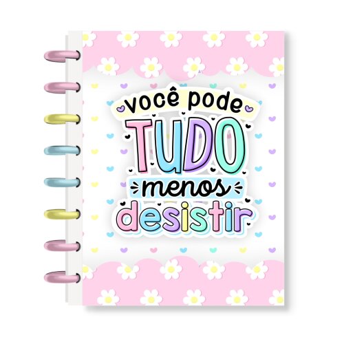 Caderno de Discos A5 Personalizado com Nome Capa Dura