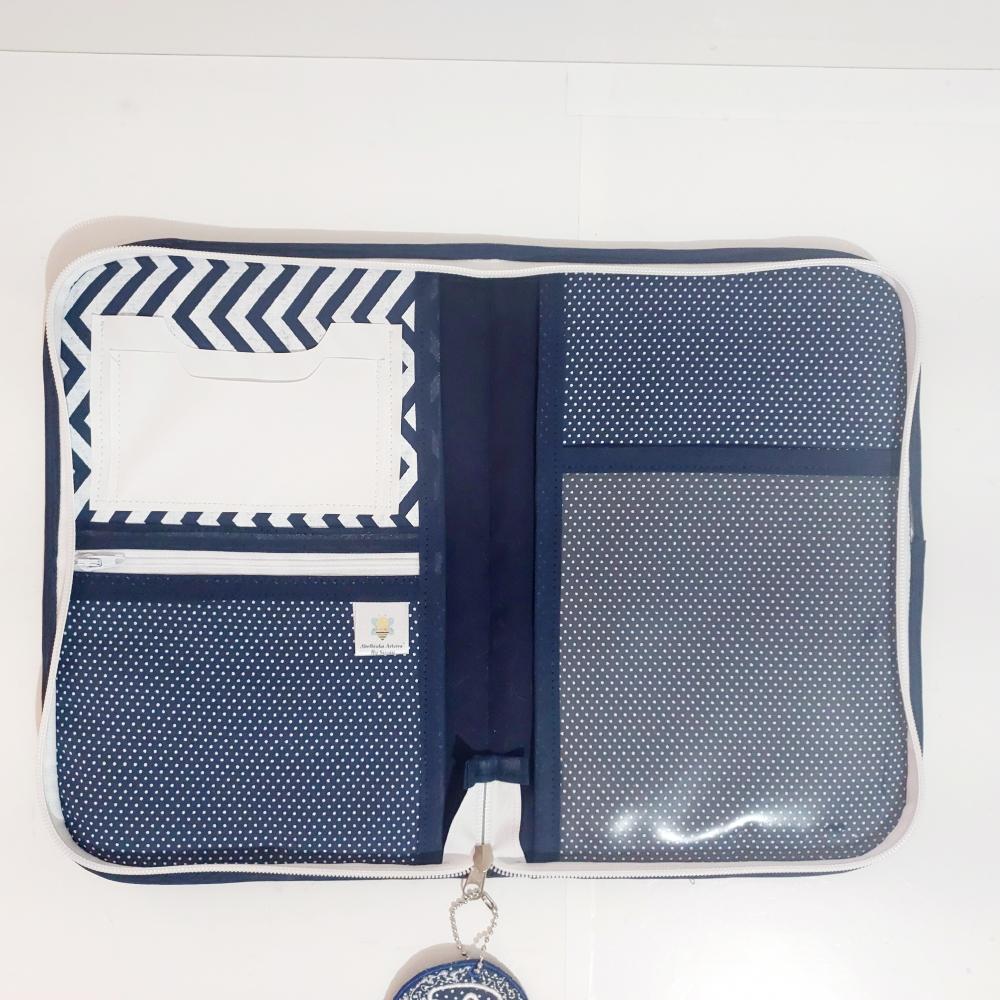 Porta Carteira de Vacina com fechamento em zíper personalizado