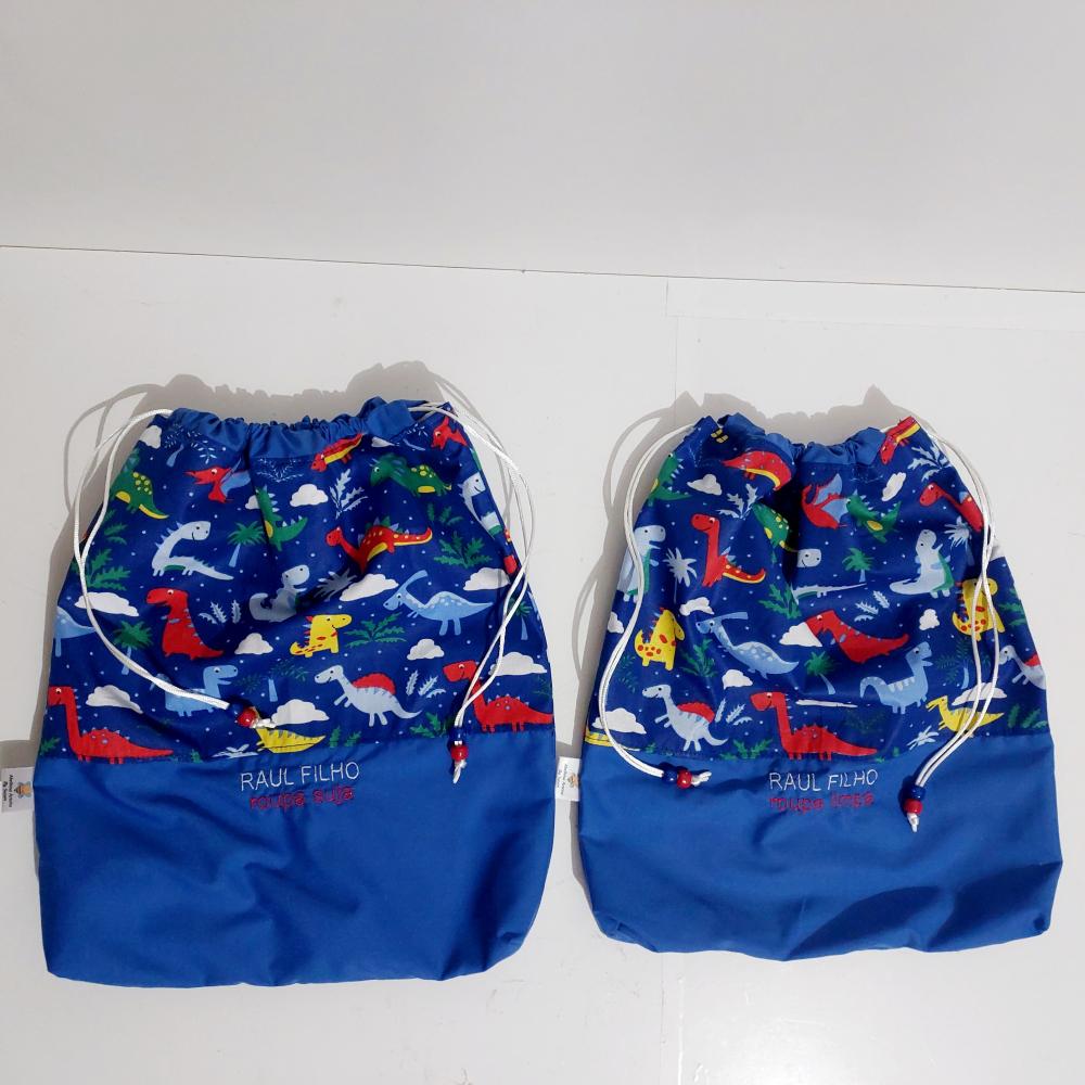 Saquinho Roupa Suja e Limpa Organizador Tecido