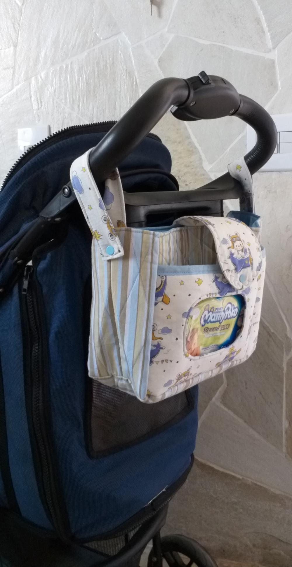 Bolsa organizadora para carrinho de bebê