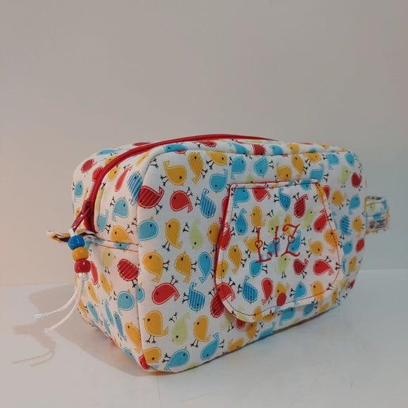 Bolsa Do Bebê Lenço Umedecido E Acessórios Passarinho