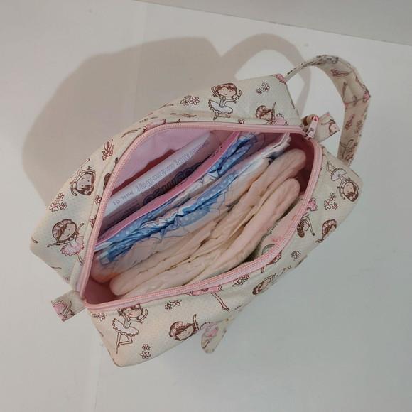 Bolsa Do Bebê Lenço Umedecido E Acessórios Bailarina