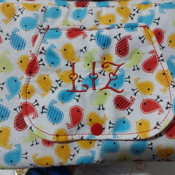 Bolsa Do Bebê Lenço Umedecido E Acessórios Passarinho