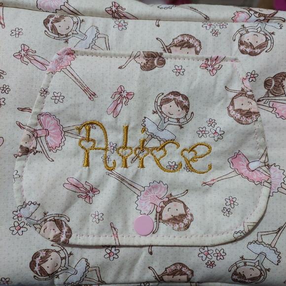 Bolsa Do Bebê Lenço Umedecido E Acessórios Bailarina