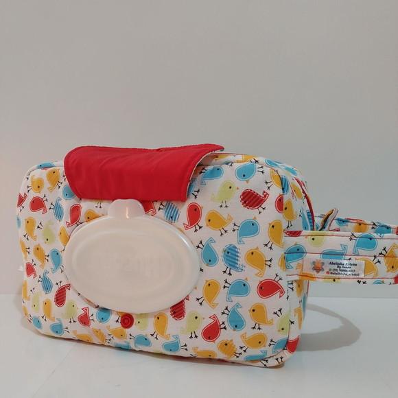 Bolsa Do Bebê Lenço Umedecido E Acessórios Passarinho