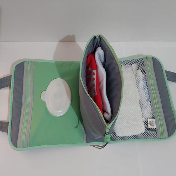 Bolsa higiene do bebê lenço fralda pomada