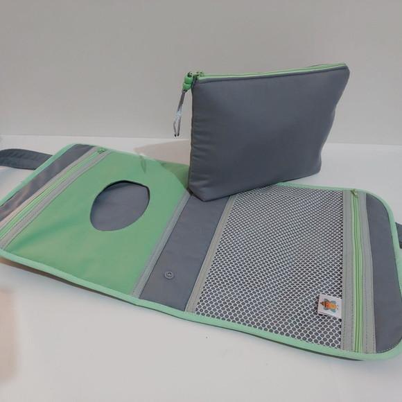Bolsa higiene do bebê lenço fralda pomada