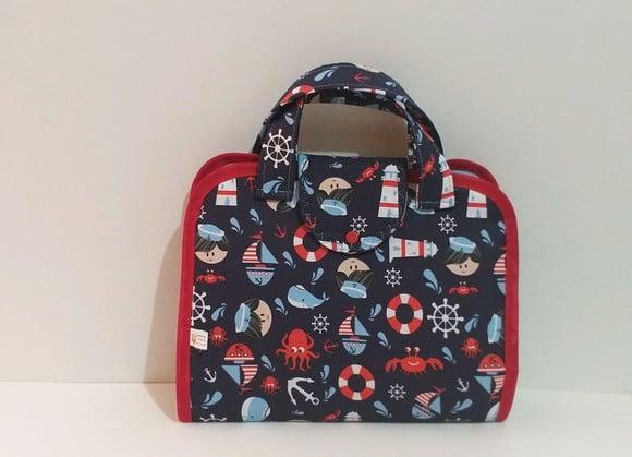 Bolsa higiene do bebê lenço fralda pomada