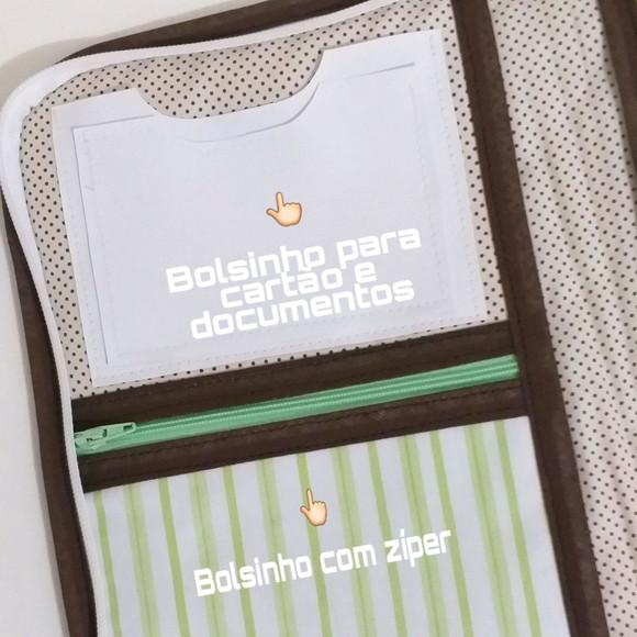 Capa para caderneta de vacina Safari com ziper