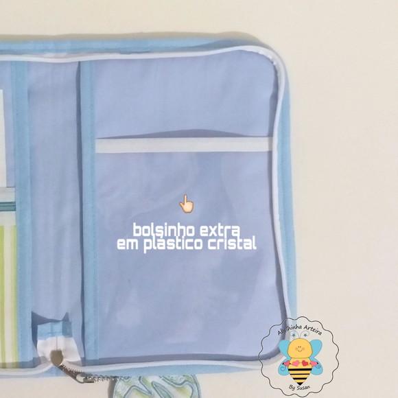 Capa para caderneta de vacina Safari com ziper