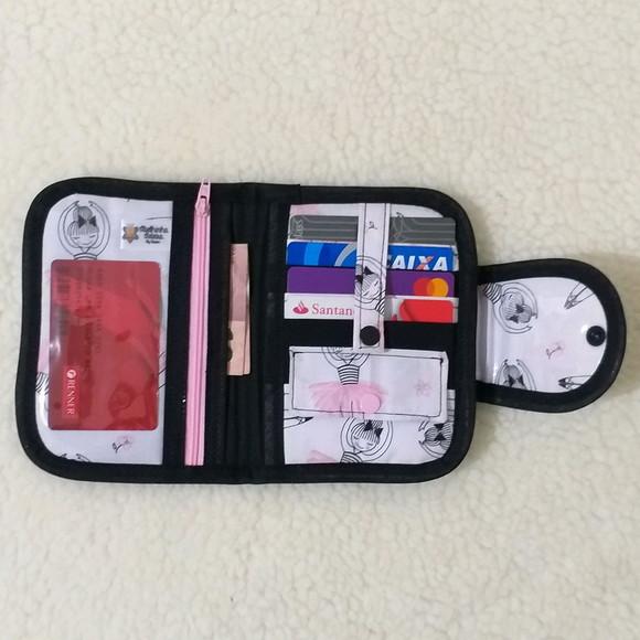 Carteira com divisorias pra cartão