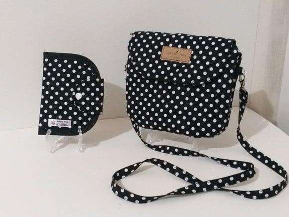 Kit bolsa e carteira compacta