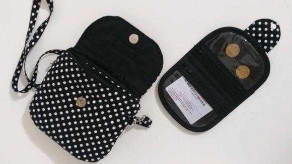 Kit bolsa e carteira compacta