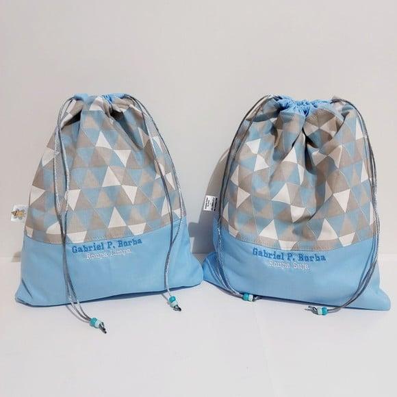 Kit Saquinho Roupa Suja e Roupa Limpa