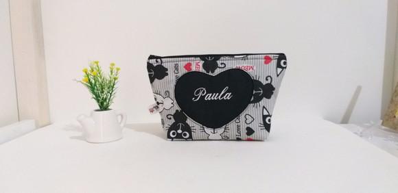Necessaire personalizada com nome corujinha