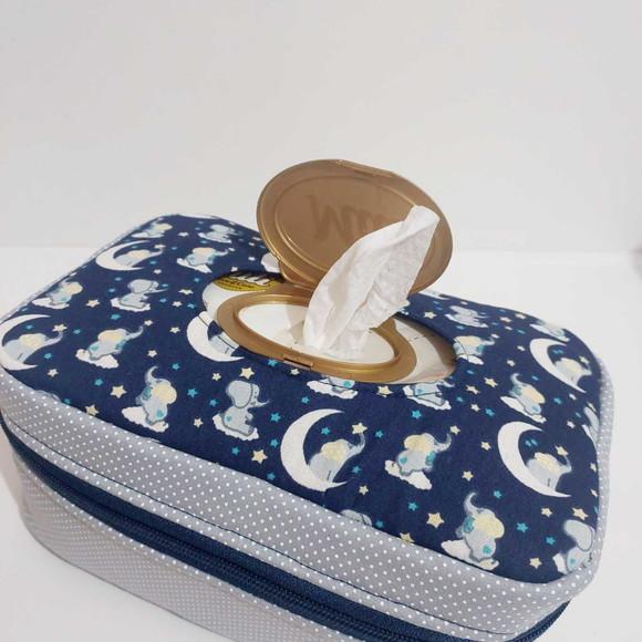 Necessaire Porta Fraldas Lenço Higiene do Bebê