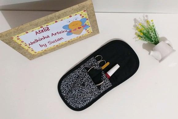 Porta alicate kit manicure