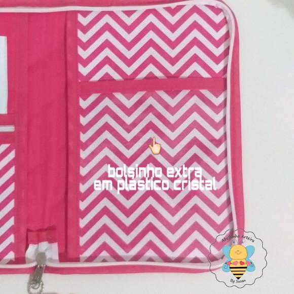 Porta Carteira De Vacina Coroinha Com Ziper
