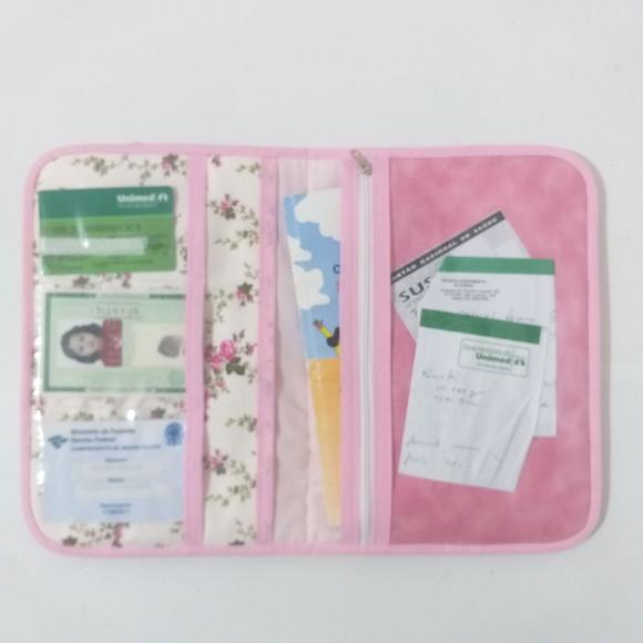 Porta Carteira De Vacina Passarinhos Com Ziper