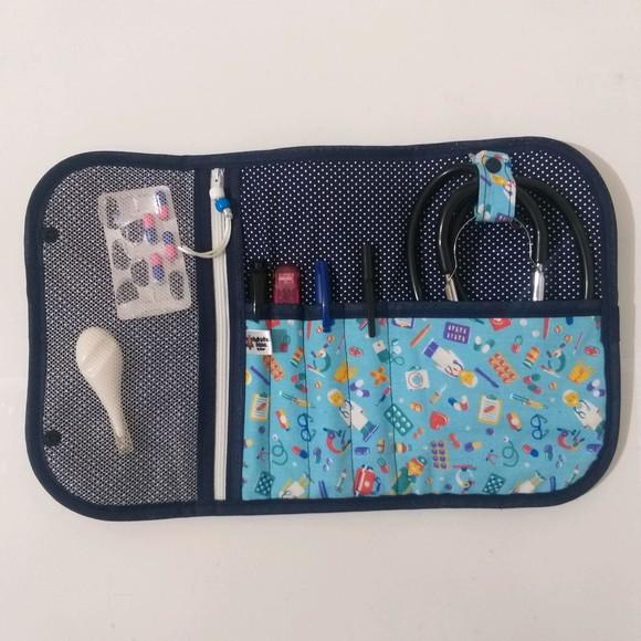 Porta estetoscópio necessaire enfermagem
