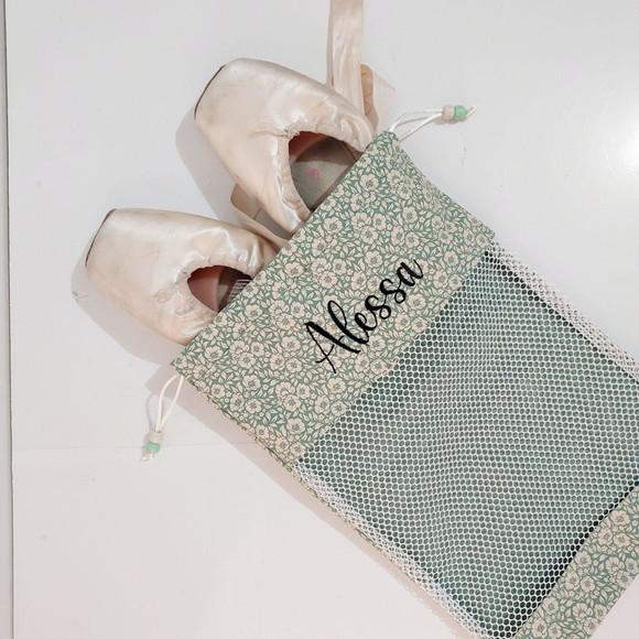 Porta Sapatilhas de Ballet com Visor e Nome